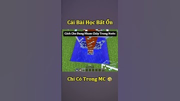 Cái Bài Học Bất Ổn Chỉ Có Trong Minecraft 🤣 #shorts