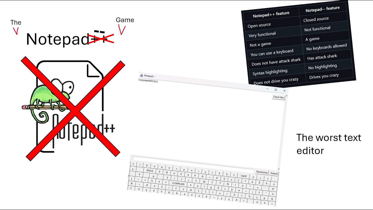 Notepad Game Engine The Notepad-- Game: The Most Horrible Text Editor - YouTube