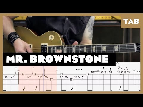 Mr. Brownstone Guns N’ Roses Cover | Guitar Tab | Lesson | Tutorial