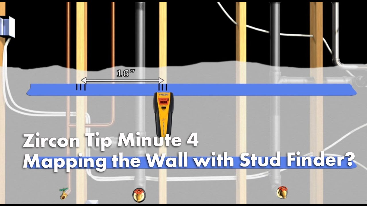 Zircon Tip Minute 4: Mapping the Wall with Stud Finder? 