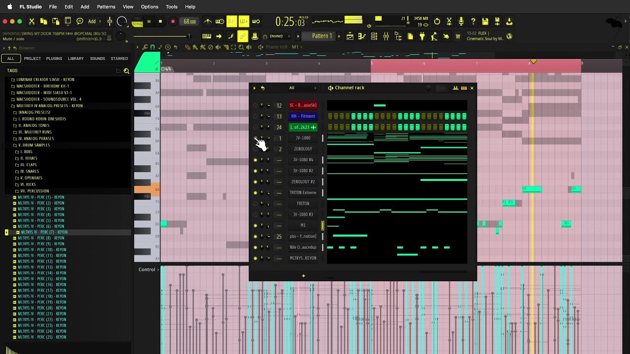 MAKING 80'S TYPE SAMPLE IN FL STUDIO (@OPCMAL)