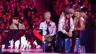 BTS reaction to ATEEZ at MAMA 2019