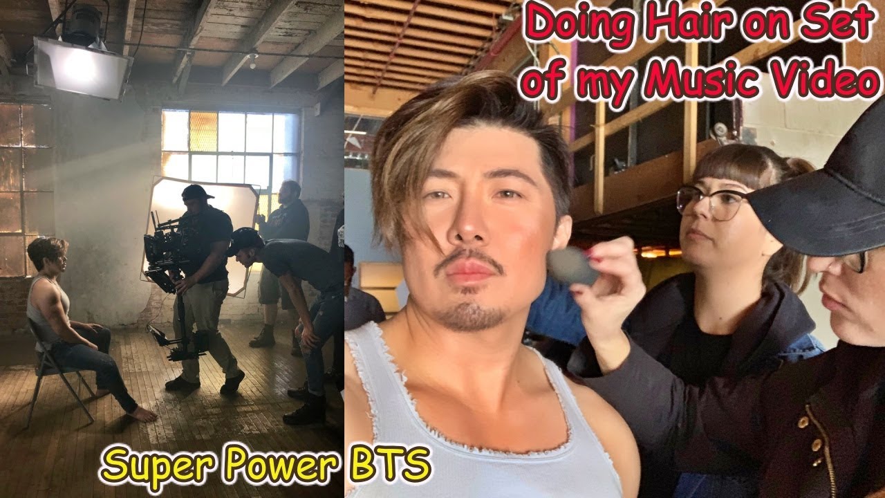 DOING HAIR ON MY MUSIC VIDEO - BTS