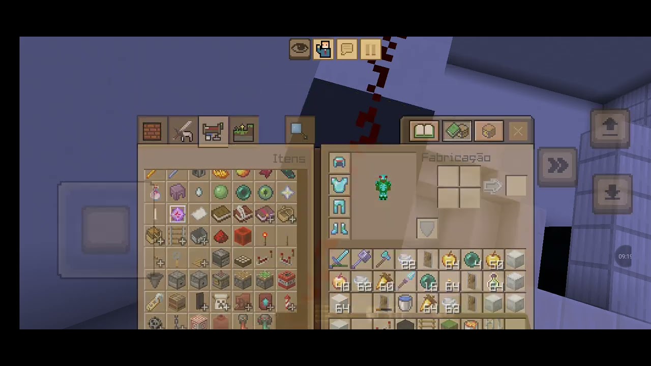 Recriei a minha casa na vida real Gigante no Minecraft parte 3 ( segundo andar)