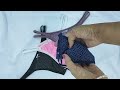 Calcinhas com tiras laterais,microfibra estampas de poá.