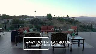 Aerial footage from this Baldwin Hills Estates View Home. $3,444,700