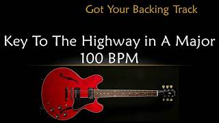 Backing Track - Key To The Highway in A Major