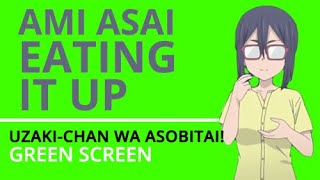 Ami Eating Gesture Ami Eating It Up Green Screen Uzaki-Chan Wa Asobitai S01E10