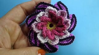 Спиральный цветок Spiral crochet flower 84 Спиральный цветок Spiral crochet flower 84