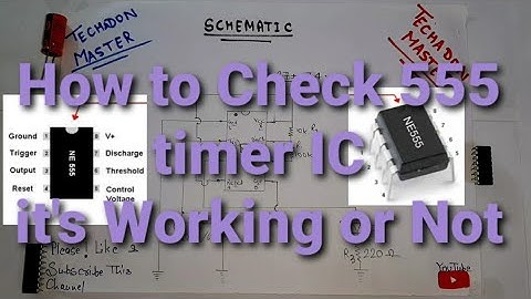 How to Check 555 timer IC.