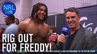 Dom Young can't resist getting his rig out: In the Sheds | NRL on Nine