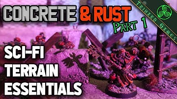 Essential Sci-fi Terrain! Concrete & Rust [Part 1] Next stop, Imperial Palace.