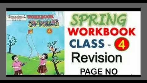 SPRING #workbook class 4 revision page no10/12 #english