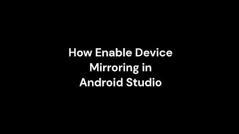 How enable Device Mirroring in android studio || Device Mirroring || Android studio || Er Sagar ||