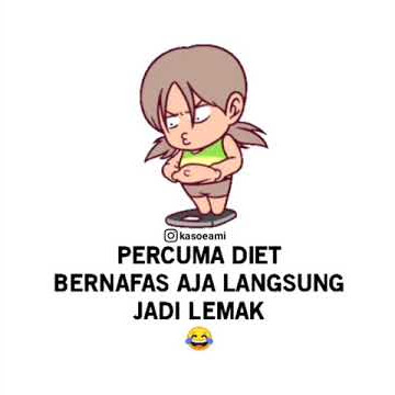 Status WhatsApp lucu gagal diet