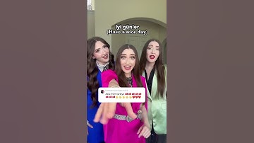 Azra Name Song In Türkçe! Merhaba Elif! 🇹🇷🇩🇪🇦🇿 K3 Sisters #shorts #turkey #türkiye #song #fyp