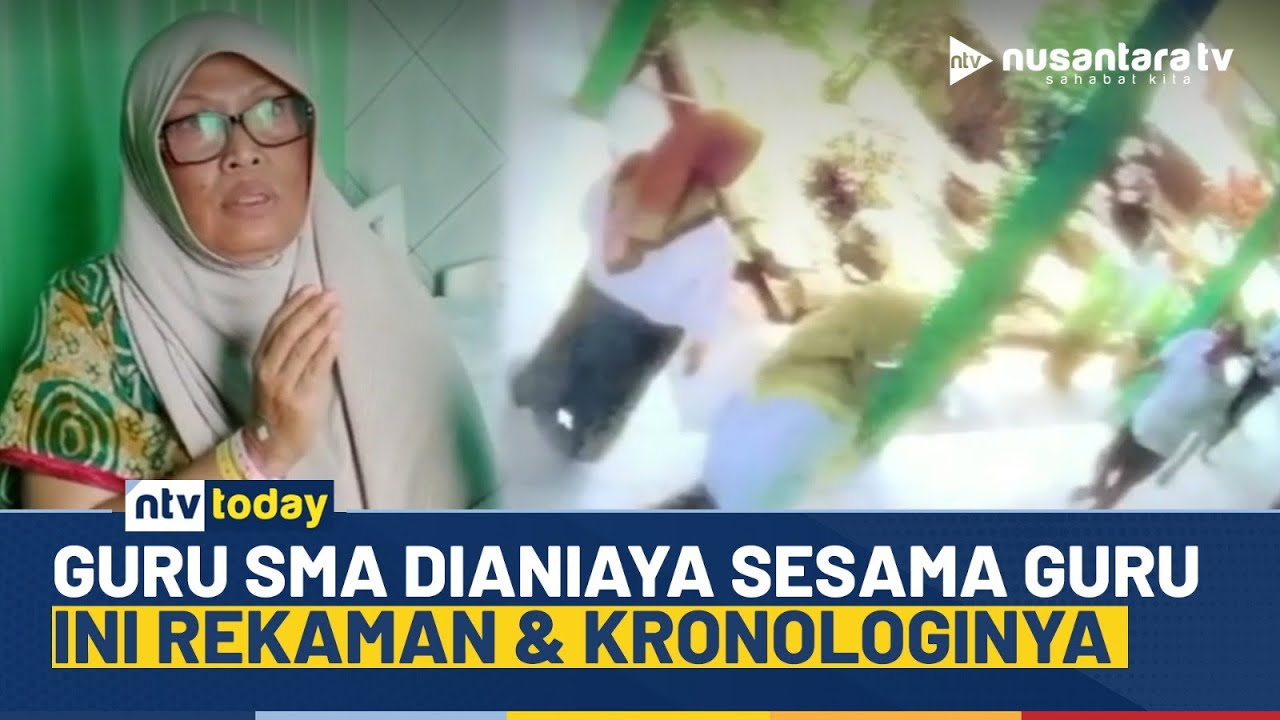 Heboh! Guru SMA di Palembang Dianiaya Sesama Guru, Terekam Jelas di CCTV | NTV TODAY