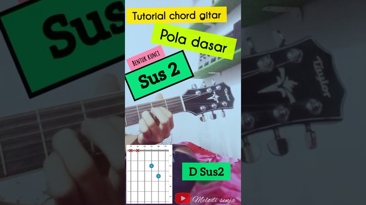 Tutorial Chord Gitar D sus2 