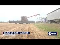 Wheat harvest early for some Kansas farmers