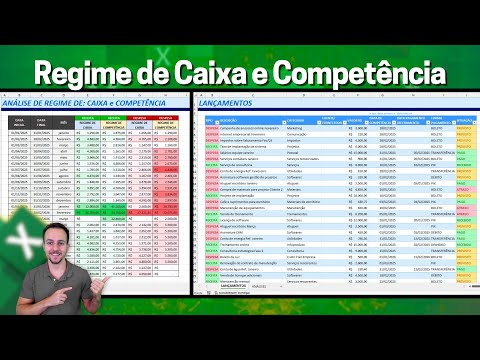 Como fazer Planilha de Regime de Caixa e Regime de Competência no Excel