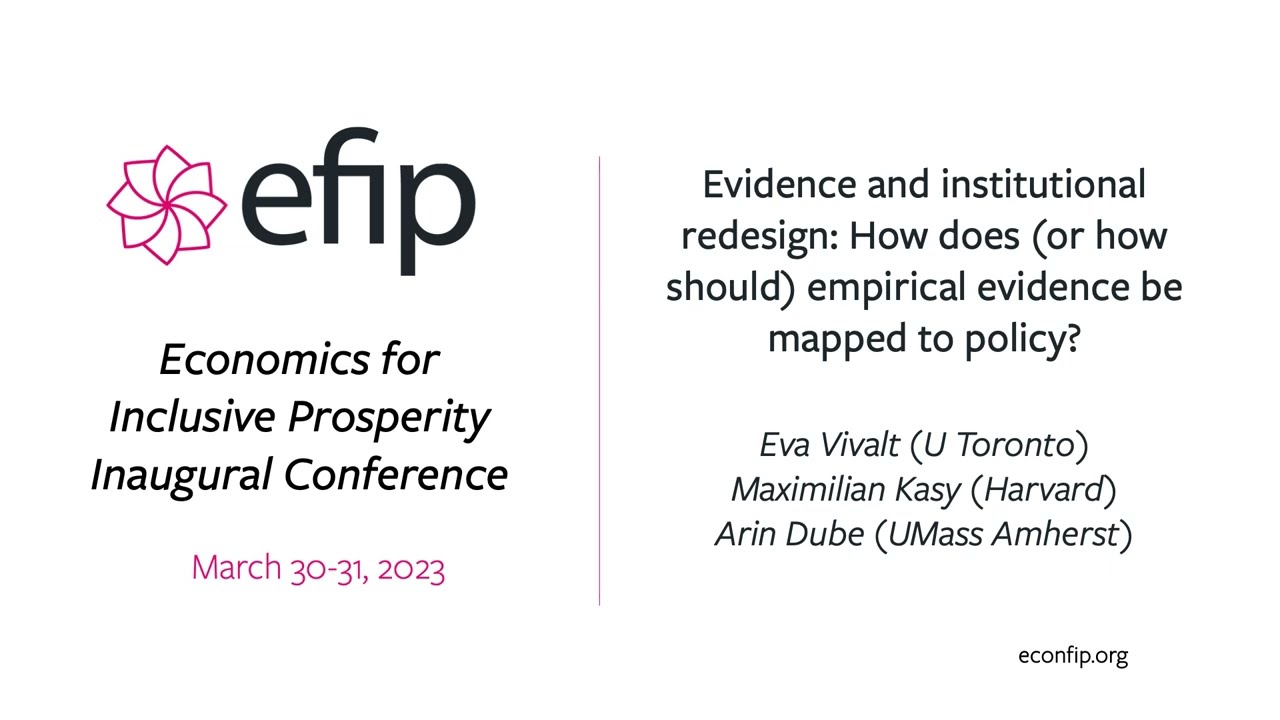 EfIP Conference - Evidence and institutional redesign