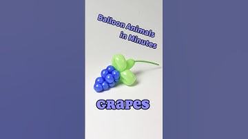 Balloon Animals in Minutes _ Grapes #diy #balloncraft