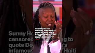 Sunny Hostin Shut Down By 'The View' Producer When She Tries To Quote Donald Trump #shorts