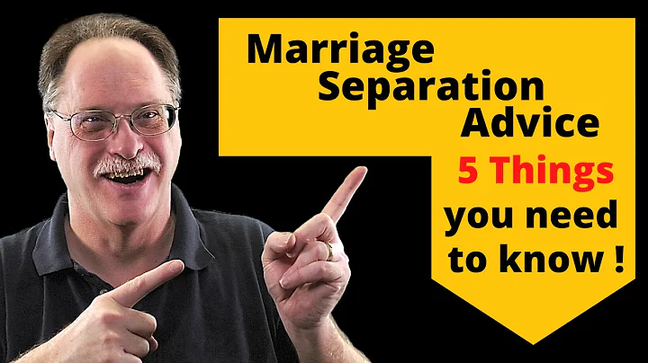 Marriage Separation Advice,  5 Things You Need to Know, when you first separate.