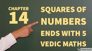 Video 15 VEDIC MATHS: Chapter 14: High Speed Maths: Math Tricks for All