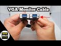 VGA Monitor Cable 6 ft by ONN - Laptops and Projectors 1080p - Unboxing