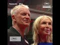 Sting et Trudie Styler en bas des marches du Festival de Cannes 2024