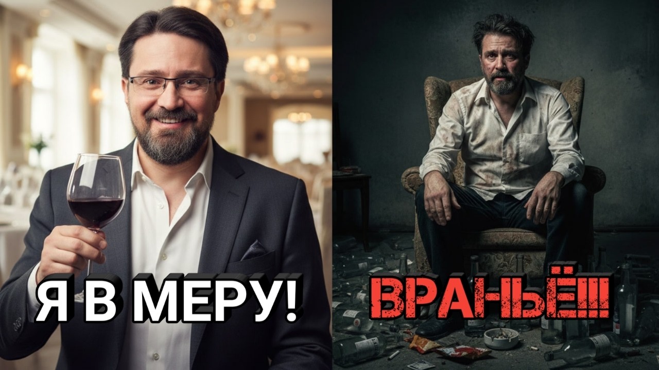 Вам лгут: алкоголику НЕЛЬЗЯ научиться пить в меру⛔️