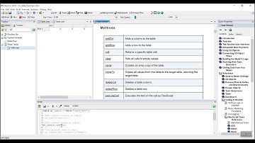 Classe Table do FlexsCript no FlexSim