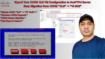 Cisco CUCM 12.5 to 15.0 Migration | Export CUCM 12.5 VM Configuration to freeFTPd Server | EP.10