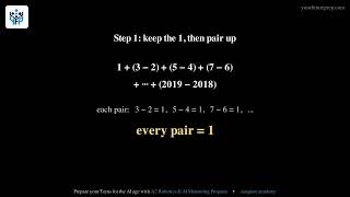 2018 AMC 8 – Problem 5: Odds Minus Evens | Your Future Prep