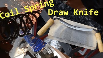 Draw Knife Forged from a Coil Spring -Blacksmithing Ep. 1-