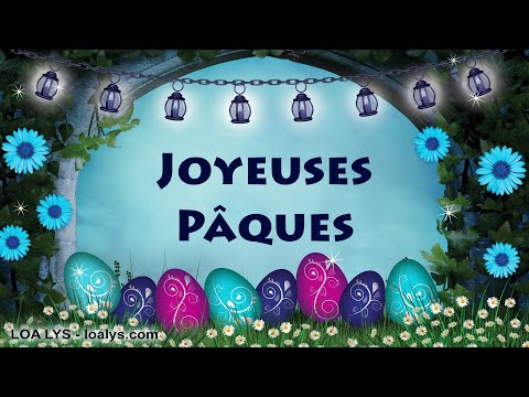 219 - Joyeuses Pâques - Carte virtuelles de pâques féérique