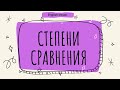 Степени сравнения прилагательных и наречий в английском языке. (English lesson)