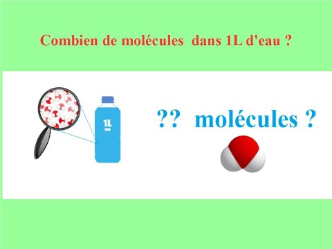 Vidéo: Combien y a-t-il de molécules d'eau dans 4 moles ?