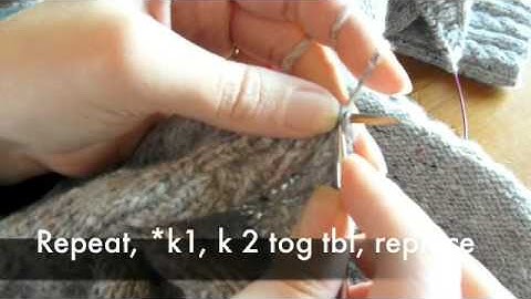 I-cord bind off (2 stitch I-cord)