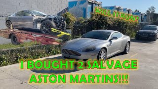 I bought 2 salvage Aston Martins! Will it run?