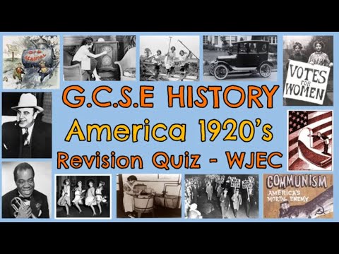 GCSE History Revision Quiz - American 1910-1929  WJEC