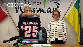Descendents of Cy Warman visit his namesake city in Saskatchewan