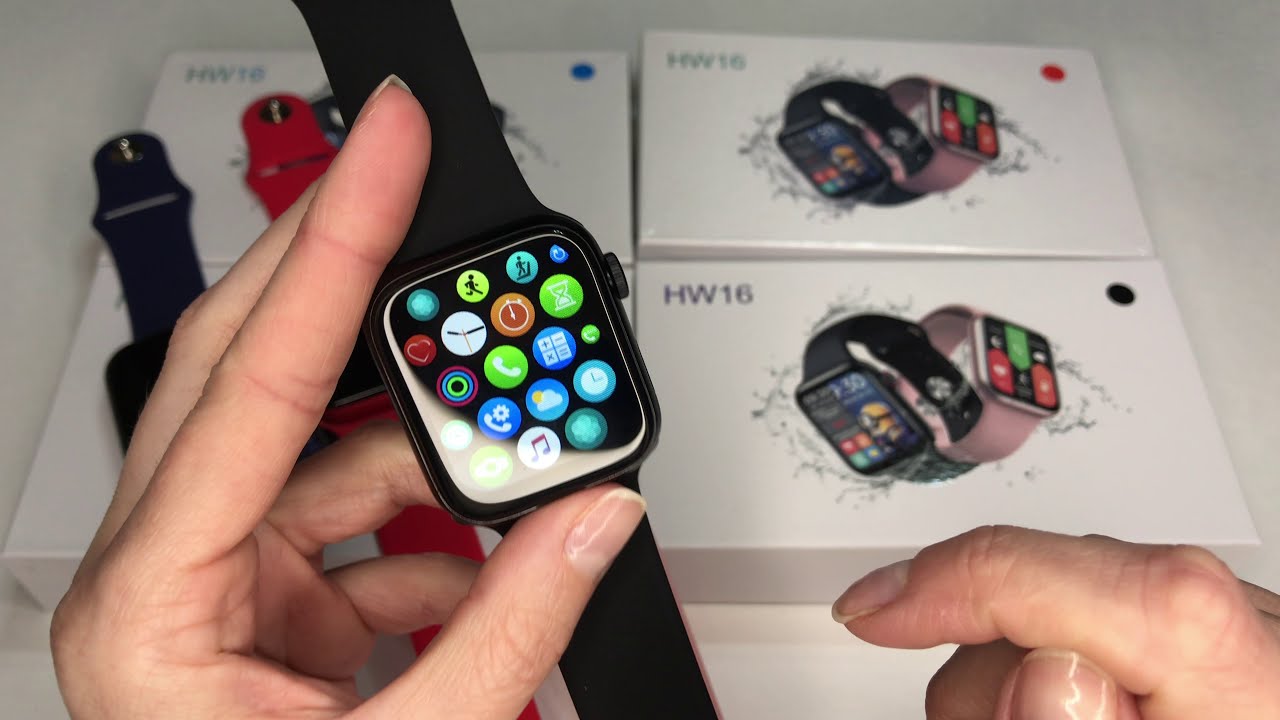 Обзор Смарт часов HW16⌚️ (лучшая копия Apple Watch 6) подключение к телефону