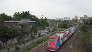 20161227 台鐵111次TEMU2000型普悠瑪自強號嘉義北通過(蕭青陽故事島彩繪)