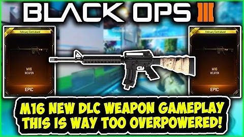 BO3 M16 NEW DLC WEAPON GAMEPLAY! THIS WEAPON IS WAY TOO OVERPOWERED! BLACK OPS 3