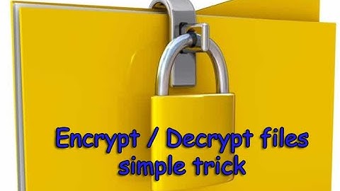 Encrypt / Decrypt files & folders [windows 10] ♦ simple cmd tricks ♦ 2020