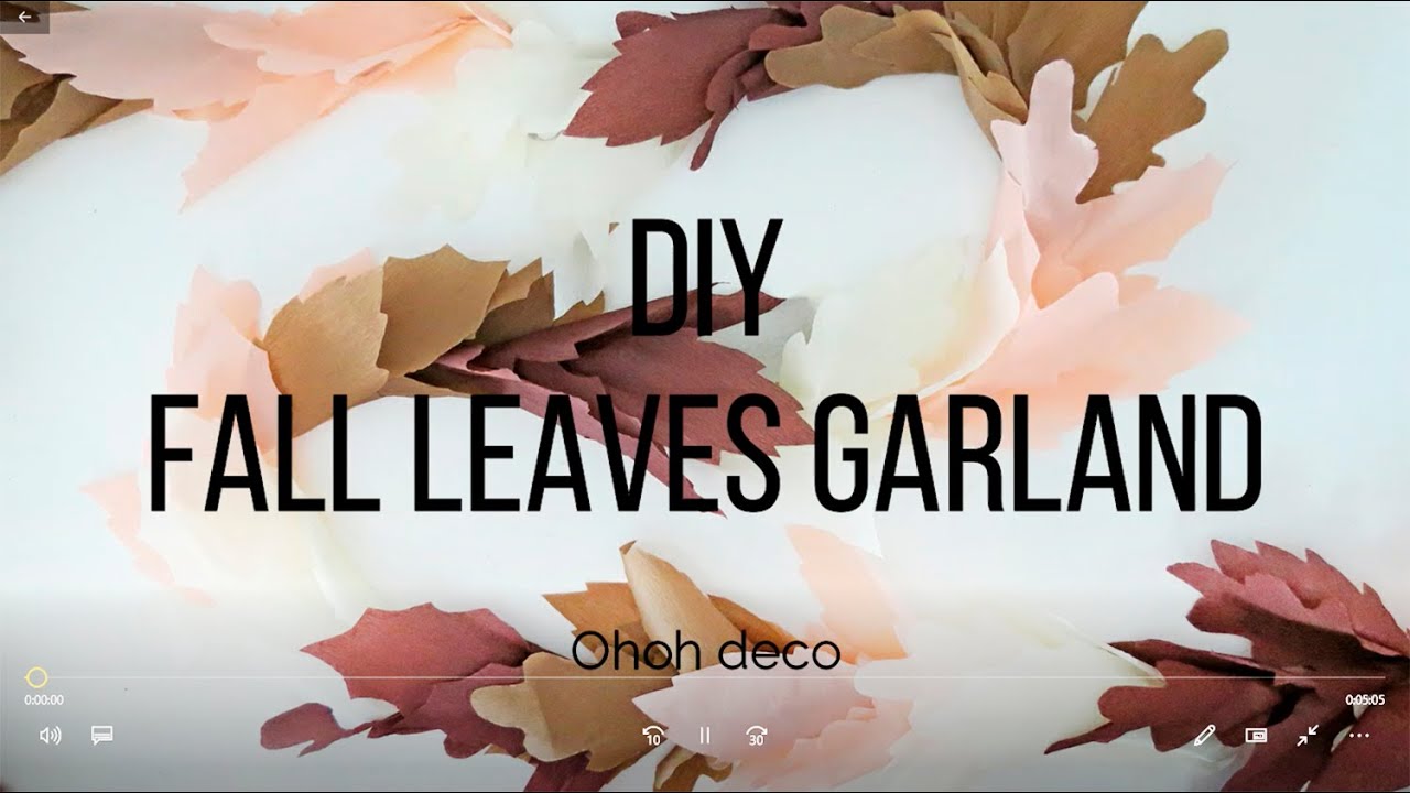 DIY paper leaf garland - The House That Lars Built