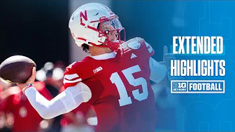 UTEP at Nebraska | Extended Highlights | Big Ten Football | 08/31/2024 thumbnail