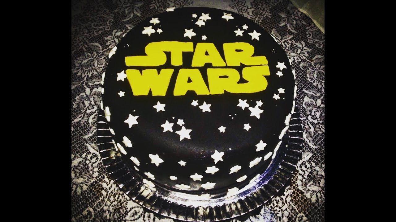 Star Wars Cake Bolo Star Wars feito com Pasta Americana YouTube